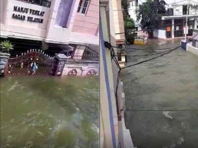 Hyderabad: Second wave of heavy rain lash parts of the city, several colonies remain submerged