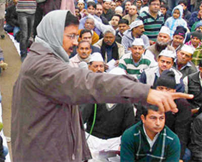 Thousands expected as an Aam Aadmi is sworn in as CM at Ramlila Maidan today