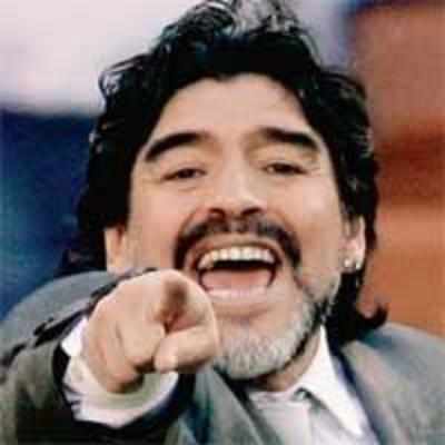 From Maradona with lots of love, hugs and kisses