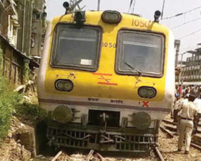 Train derails due to debris, seeping sewage