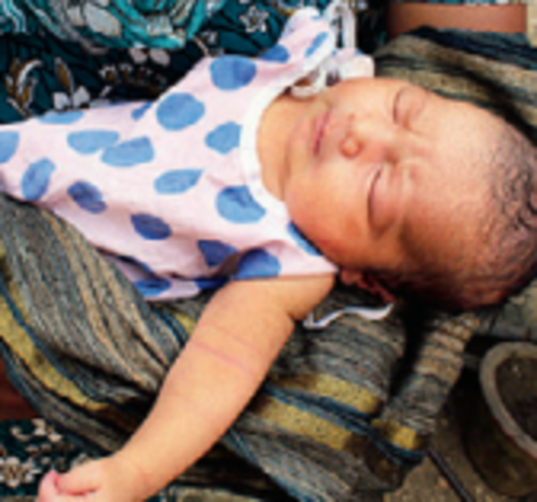 Stray dogs save abandoned newborn girl