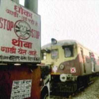 RCC walls to stop track crossing