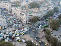 Delhi: Trial run for car-free CP, but seems less effective 