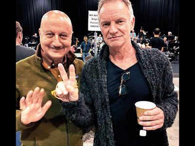 Anupam Kher's fanboy moment with Sting, Bruce Springsteen, Ricky Martin, Shaggy