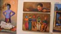 Fine arts students showcase their paintings 