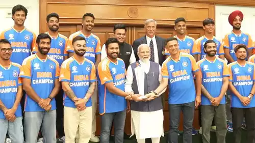 T20 world Champion Team India Arrives Home Live Updates: Team India departs  for Mumbai after meeting PM Narendra Modi - The Times of India