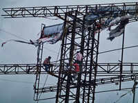 PMRDA cracks down on illegal hoardings; 8 demolished