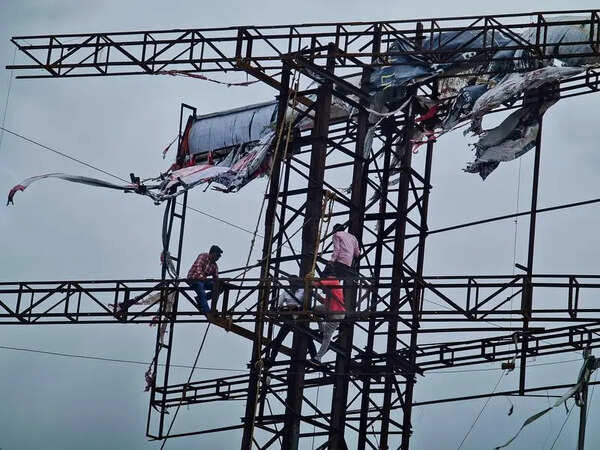 PMRDA cracks down on illegal hoardings; 8 demolished