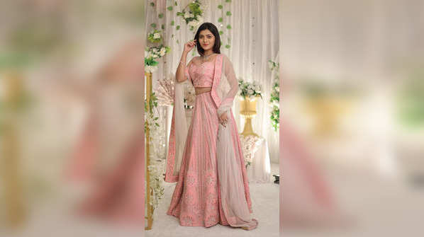 Ruchira Jadhav's latest photoshoot in a pink pastel lehenga