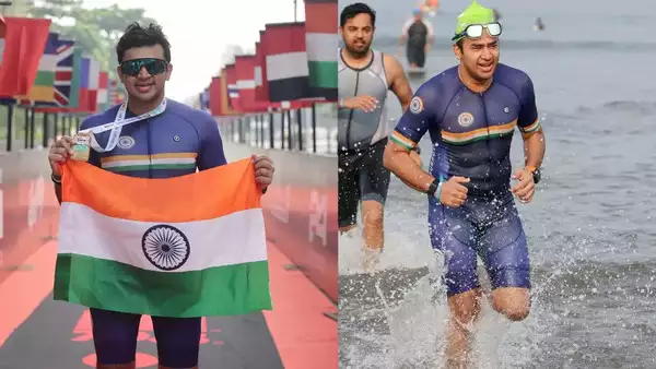 BJP's Tejasvi Surya becomes first MP to complete gruelling Ironman 70.3 race in Goa