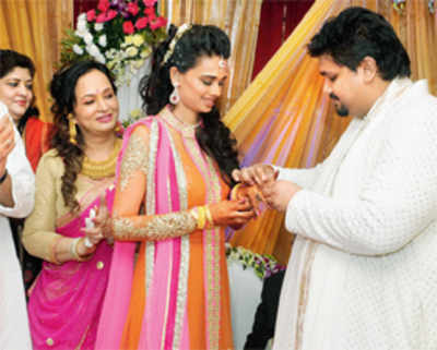 Rahul Thackeray's engagement with Aditi Redkar