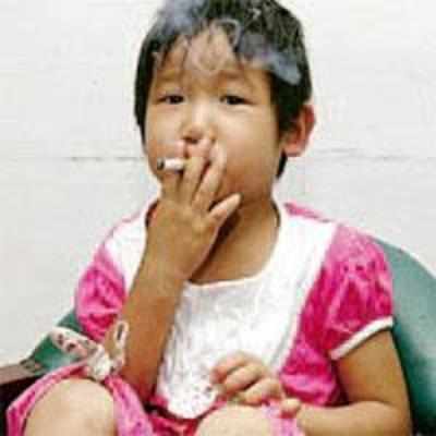 Post accident, 3-year-old takes to smoking, drinking