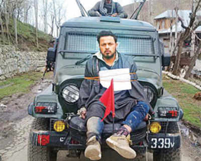 Video of youth tied to Army vehicle in Kashmir goes viral