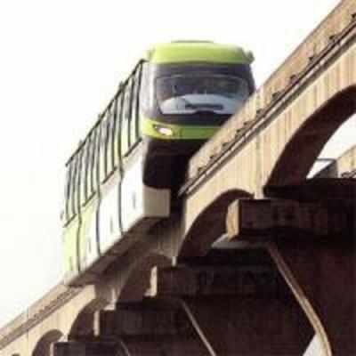 Monorail takes its first ride around town