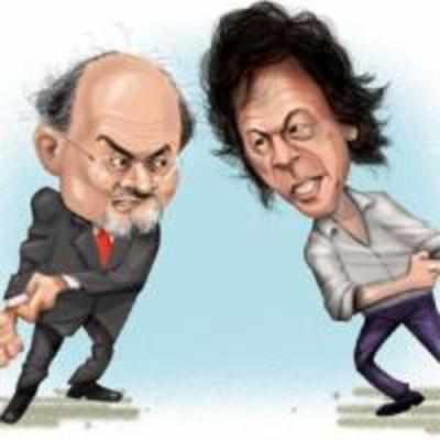 Rushdie swings at Imran's bouncers