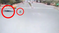 On cam: Speeding car rams 59-year-old head-on at JDA circle, Jaipur 