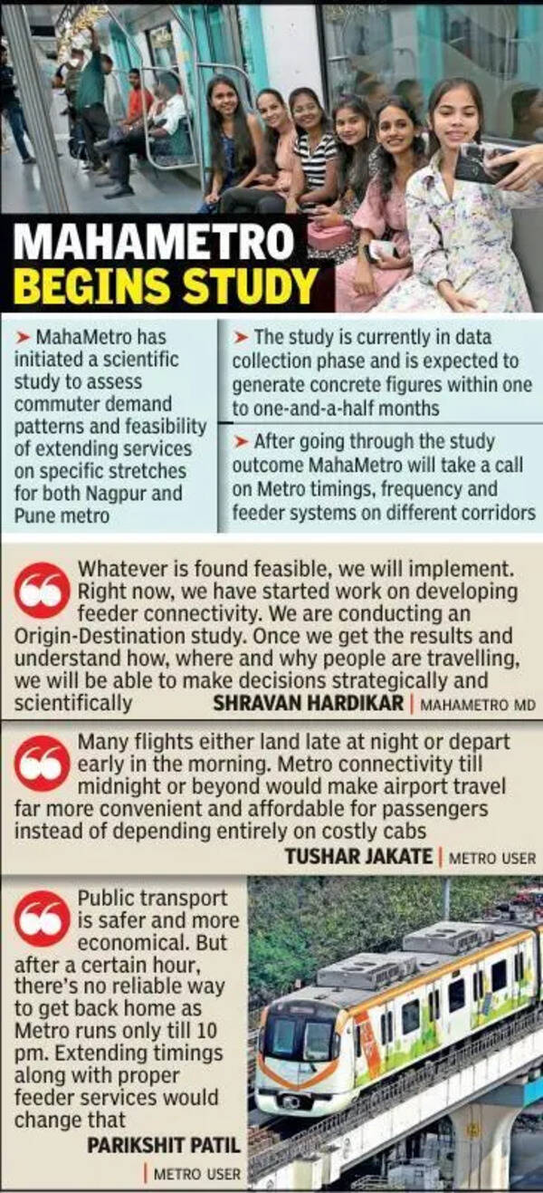 After PM’s public transport push, call for Nagpur Metro’s longer hours grows