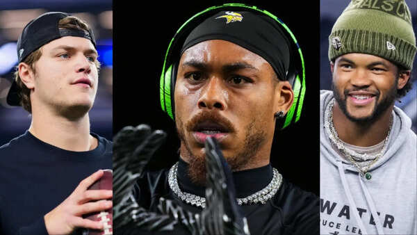 Vikings WR Justin Jefferson throws shade at Kyler Murray and JJ McCarthy and misses Raiders QB Kirk Cousins