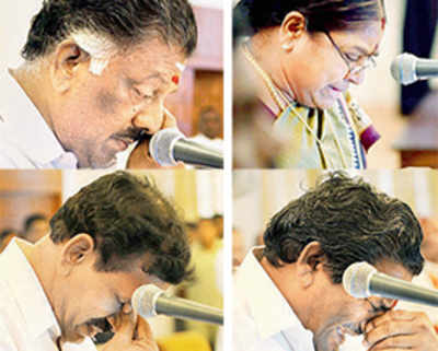 Amma’s ‘crying cabinet’ takes charge in Chennai