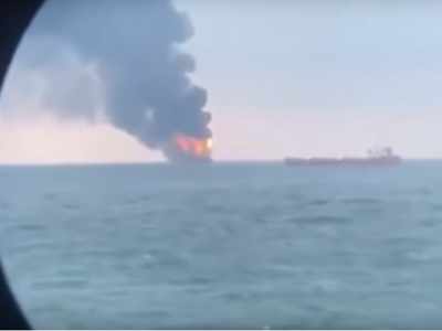11 dead as ships with Indian, Turkish crews catch fire in Kerch Strait