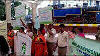 Coimbatore railway had tied up with private firms and NGOs and had organised a events to mark the Environmental day 