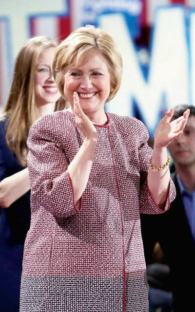 Hillary and her Armani Jackets