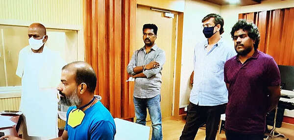 Yuvan sings a song penned and composed by llaiyaraaja