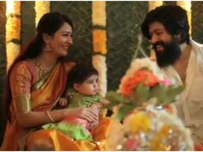 Watch: Yash-Radhika Pandit name their daughter 'Arya'