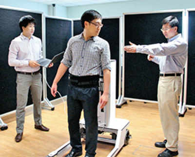 Robotic walker to aid stroke patients