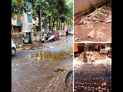 Drains are ‘cleaned’, but the debris is left behind