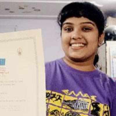 Dombivli girl wins honourable mention at Greece