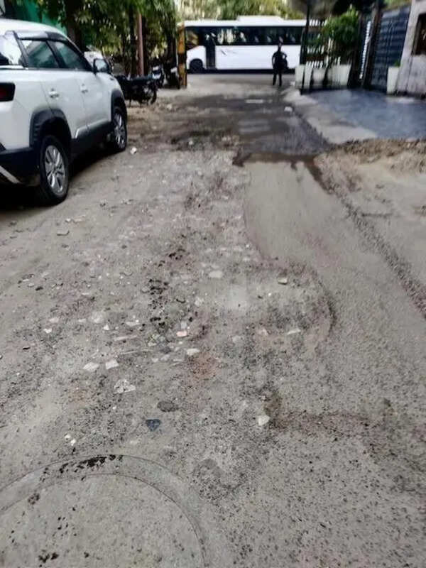 A year gone, roads in these Noida sectors still wait for repairs