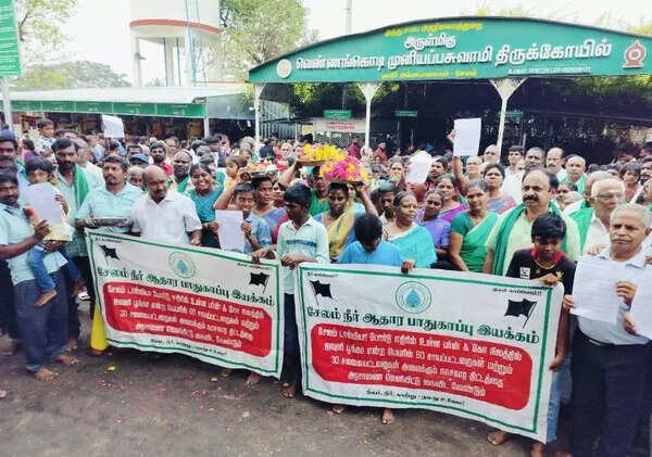 In a symbolic protest farmers, locals in Salem petition deity against proposed dyeing plant