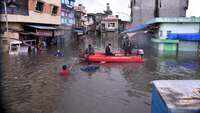 Surat: Rescue operation carried out after sewage water enters Parvat Patiya, Limbayat following heavy rains 