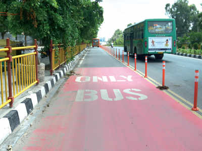 Bengaluru’s first bus lane to be ready in 15 days