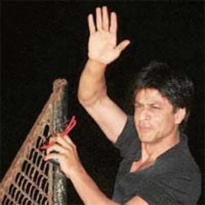 SRK jumps for joy