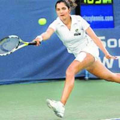 Sania bows out in semis, but not without a fight