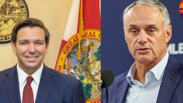 Governor Ron DeSantis joins MLB Commissioner Rob Manfred to discuss the potential Rays stadium project