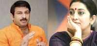 Lok Sabha Polls: Manoj Tiwari campaigns for Smriti Irani in Amethi, sings a song to praise Union Minister 