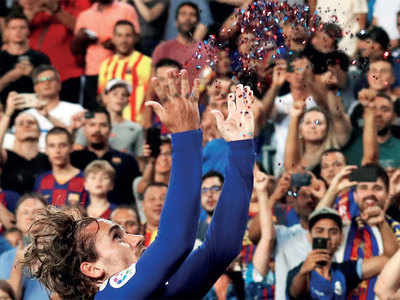 Barcelona's Antoine Griezmann proves that he indeed is gold