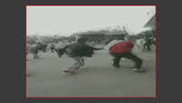 Caught on cam: UP GRP official beaten by men who were breaking queue at railway ticket counter 