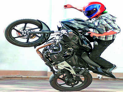 Brakes on wheelies: Police seize 65 two-wheelers