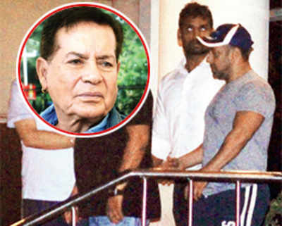 Salman visits ailing dad without drama