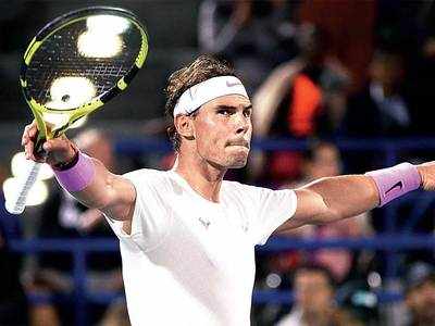 Rafael Nadal becomes first player to win five Mubadala World Tennis Championships