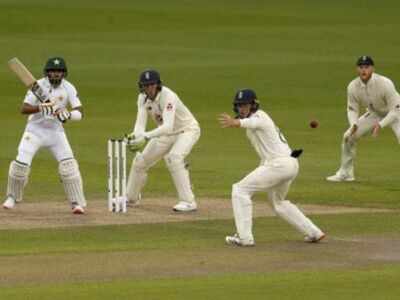 Babar Azam fifty lights up rainy opening day of Eng-Pak Test series