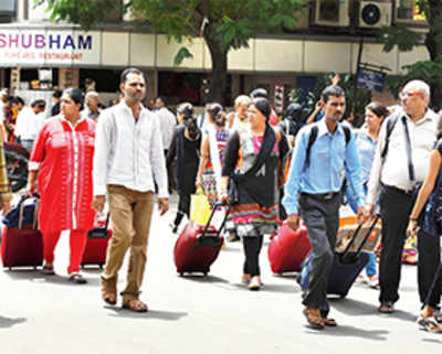 No respite: After train pain, citizens find taxis off roads