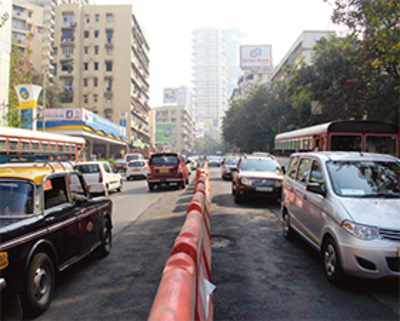 Pedder Rd traffic jams waste Rs 60cr fuel a yr
