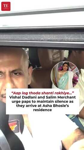 Vishal Dadlani and Salim Merchant Pay Final Respects to Asha Bhosle