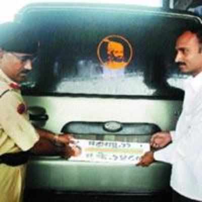 Crackdown on vehicles with fancy numberplates