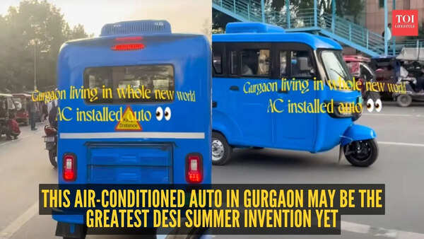 Gurgaon’s AC auto rickshaw goes viral, internet says ‘India is living in 2050’